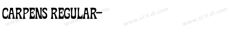 Carpens Regular字体转换 Carpens Regular字体转换
